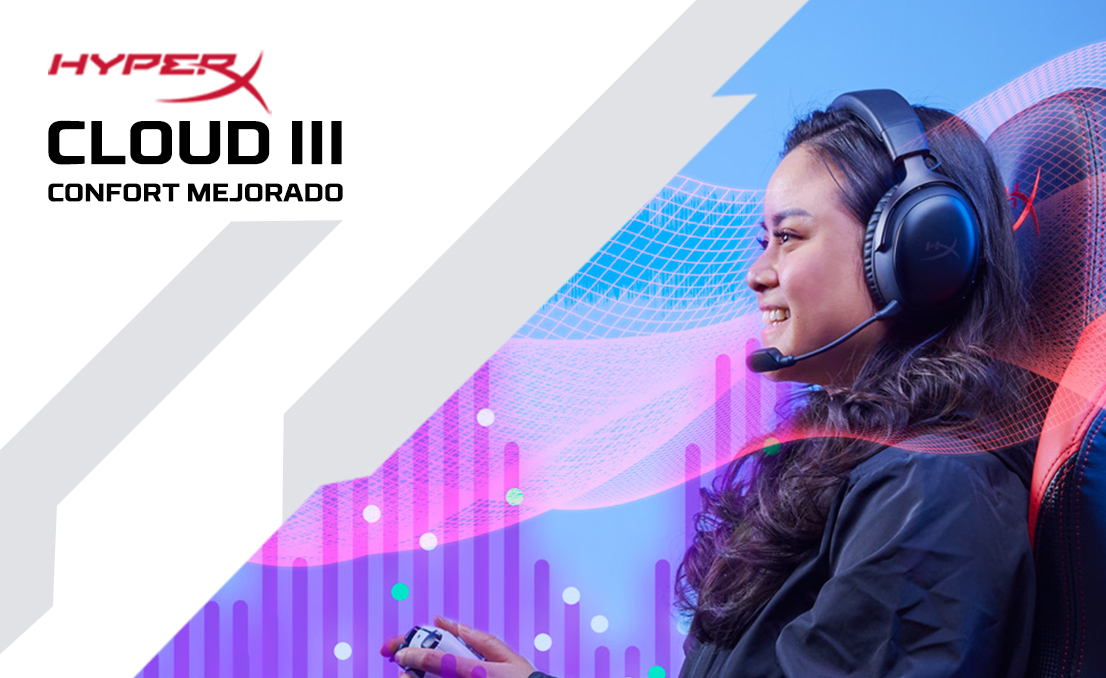 HyperX Cloud III. Confort mejorado.