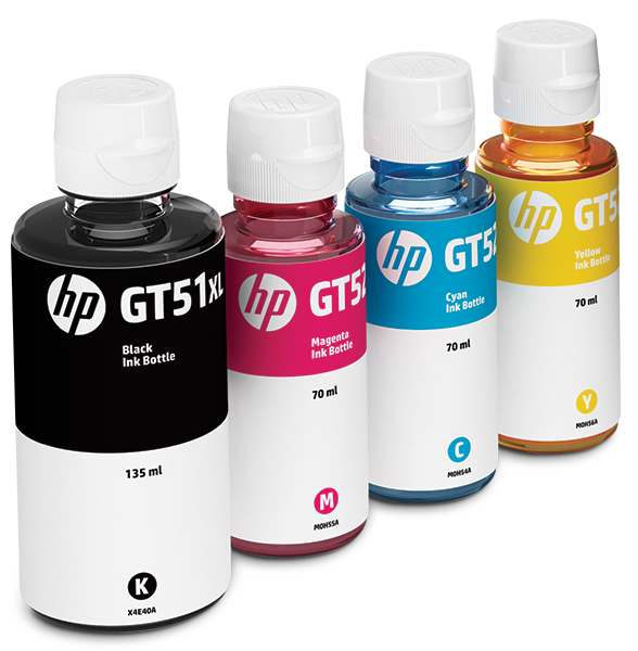 Botellas de tinta HP