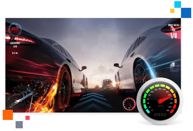 Carro a alta velocidad