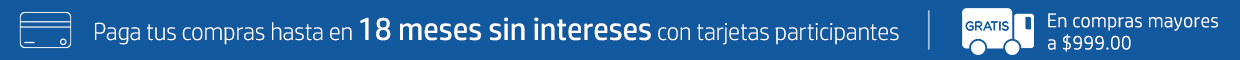 Paga tus compras hasta en 18 meses sin intereses + ENV&Iacute;O GRATIS.
