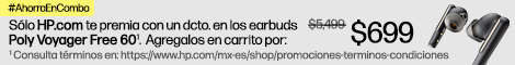 #AhorraEnCombo Sólo http://HP.com  te premia con un descuento en los earbuds Poly Voyager Free 60* Agrégalos en carrito por: $699 * Aplican restricciones. Consulta términos y condiciones en: https://www.hp.com/mx-es/shop/promociones-terminos-condiciones