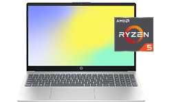 Potencia y precio imbatible. Laptop HP 15-fc0253la. Procesador AMD Ryzen&trade; 5, RAM de 16 GB, SSD de 512 GB