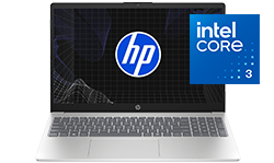 Foto de una Laptop HP 15-fd0331la con procesador Intel&reg; Core&trade; 3.