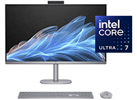 Fotograf&iacute;a de una All-in-One HP OmniStudio X 32-c0000la PC, Intel Core Ultra 7.
