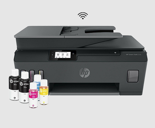 Imagen de una Impresora Multifuncional HP Smart Tank 530 con...