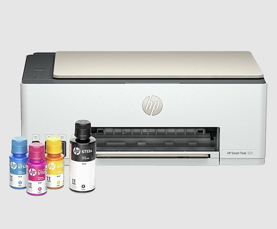 Imagen de una Impresora Multifuncional HP Smart Tank 523 con...