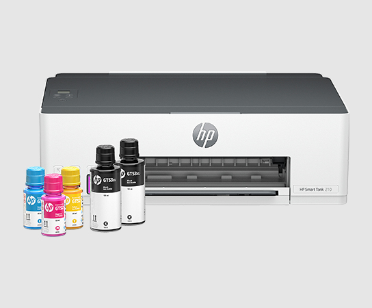 Fotograf&iacute;a de una Impresora HP Smart Tank 210, con botellas ...